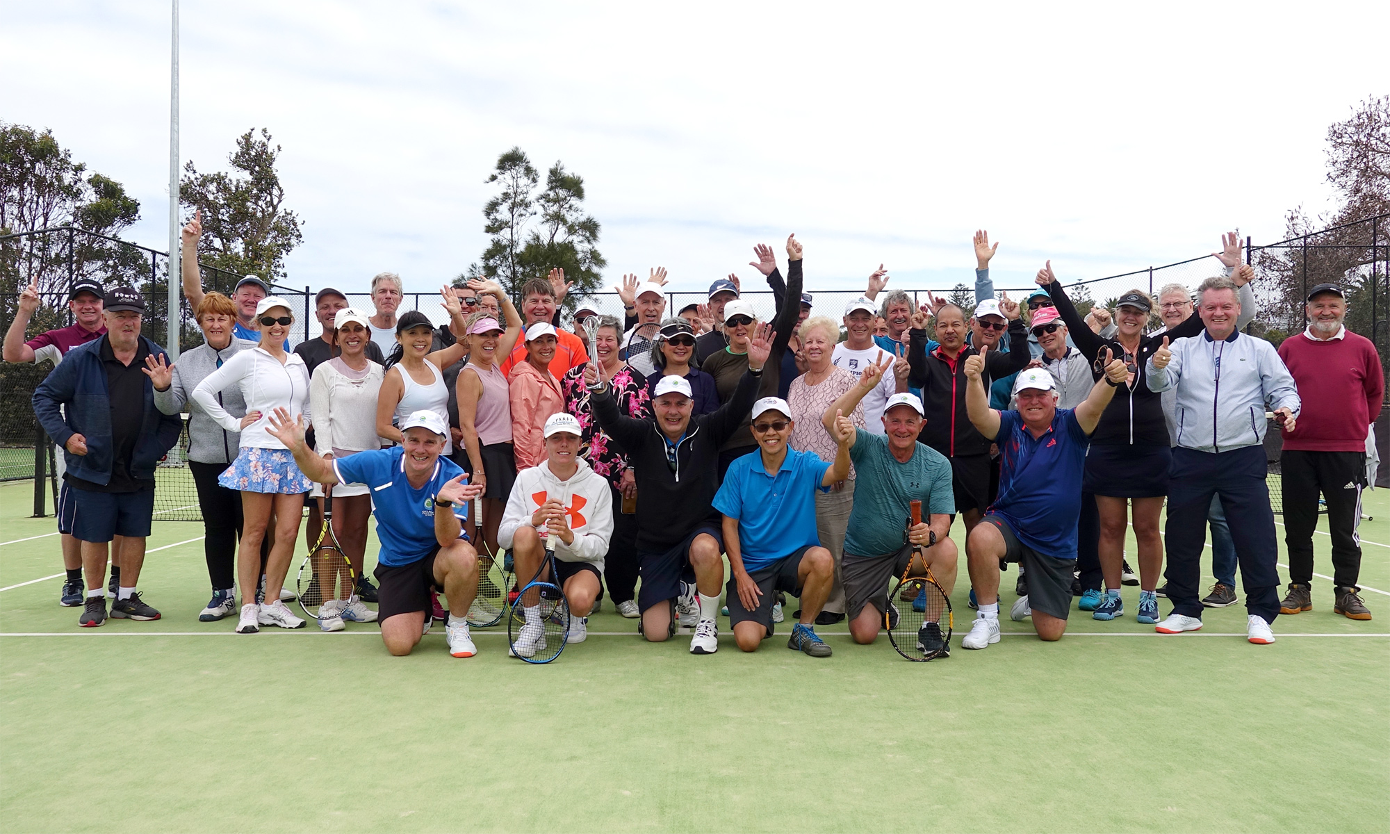 Group photo of Collaroy Tennis Club members